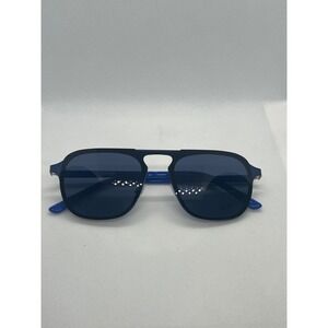 Men's Blue Pilot Aviator Sunglasses with‎ Magnetic Clip-On Lens